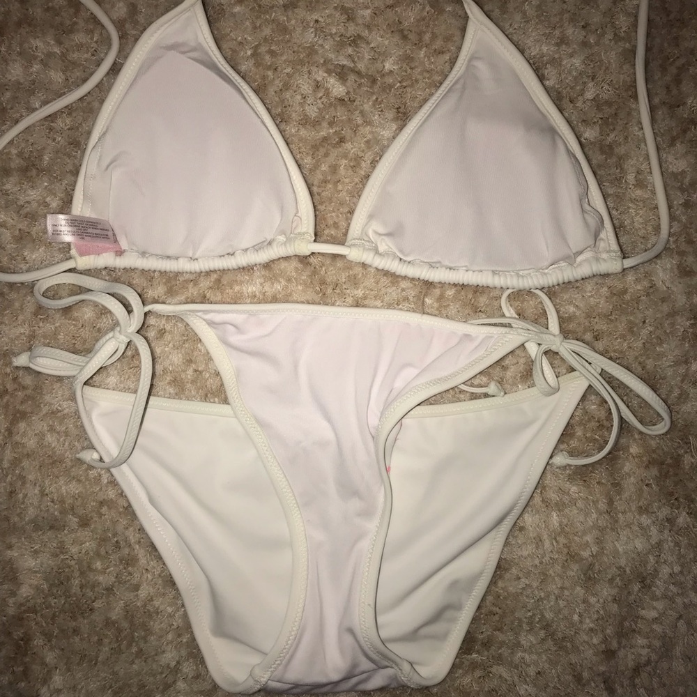 Victoria Secret White with Sequins Bikini - Picture 4 of 4